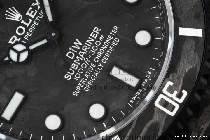 Good Copy Rolex Watches DIW Black Edition Carbon Black Strap AllSeason Nylon VSF 1:1 White VS Dial Best 2165 on Submariner 0121